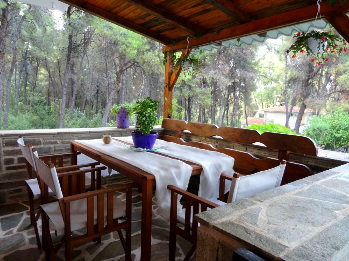 Wood And Stone Villa Sani  Exterior foto